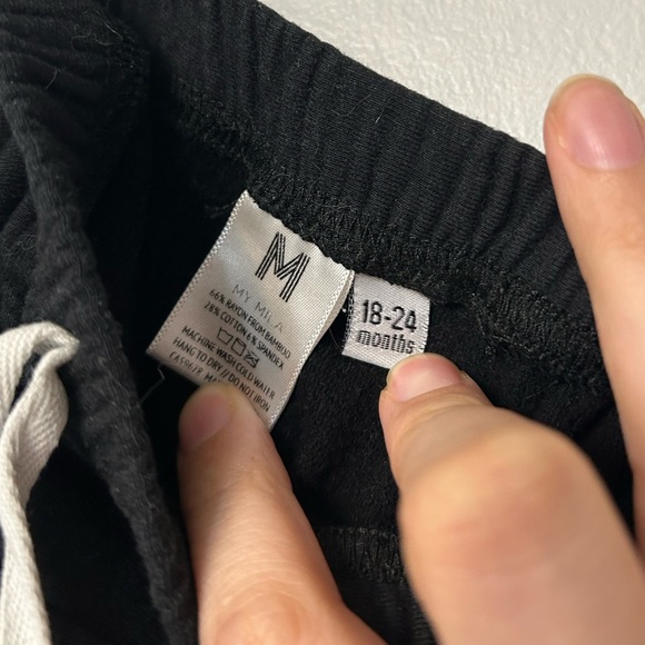 My Mila Black harem pants fuzzy inside. Size 18-24m - Picture 6 of 6